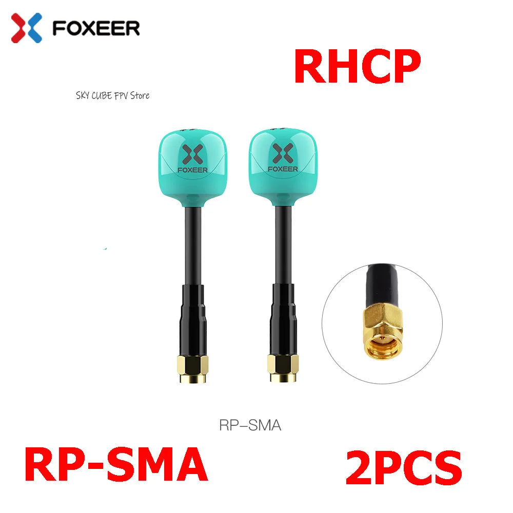 2PCS Foxeer Lollipop 4 Plus 4+ FPV Antenna 5.8G 2.6Dbi Omni Antenna RHCP LHCP SMA MMCX UFL For RC FPV Long Range Racing Drone