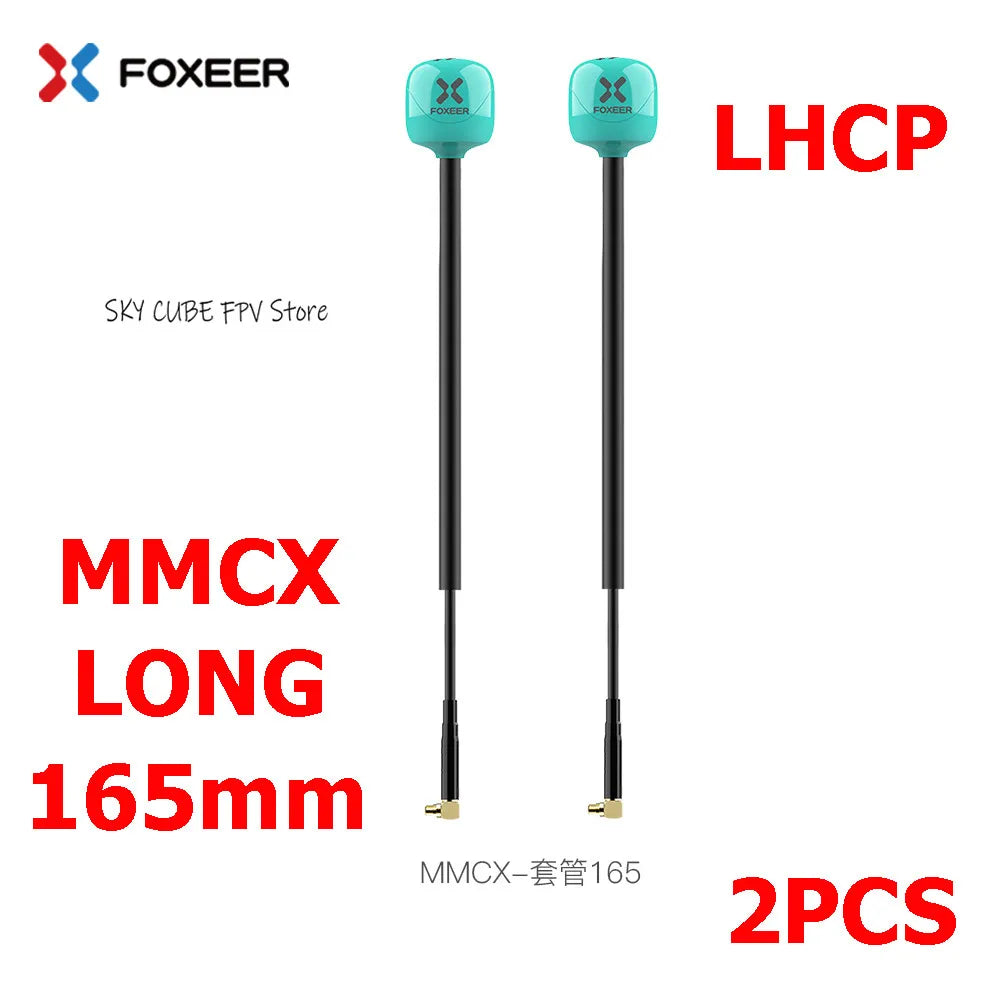 2PCS Foxeer Lollipop 4 Plus 4+ FPV Antenna 5.8G 2.6Dbi Omni Antenna RHCP LHCP SMA MMCX UFL For RC FPV Long Range Racing Drone
