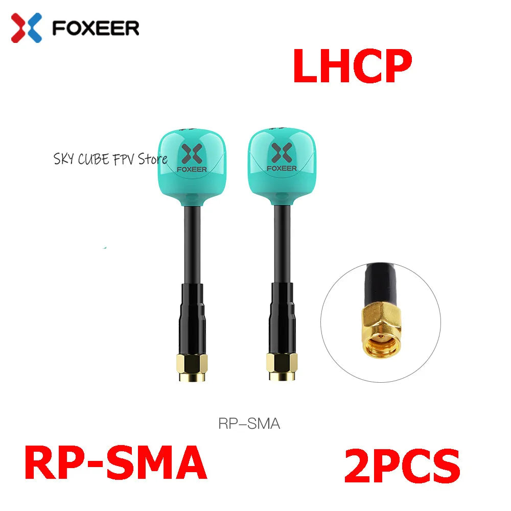 2PCS Foxeer Lollipop 4 Plus 4+ FPV Antenna 5.8G 2.6Dbi Omni Antenna RHCP LHCP SMA MMCX UFL For RC FPV Long Range Racing Drone