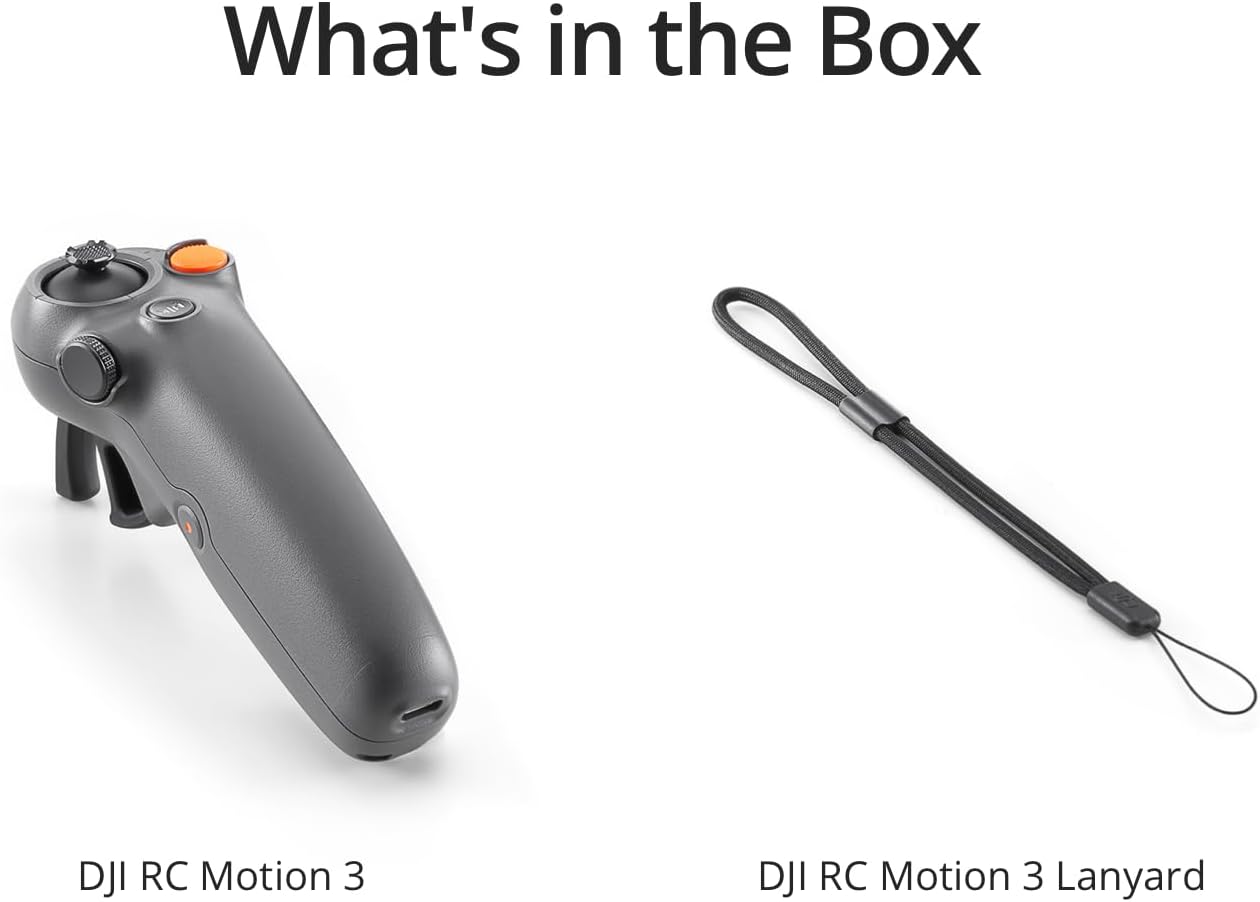 DJI RC Motion 3, FPV Smart Controller with Immersive Motion Control, Compact and Portable, One-Click Emergency Brake, AR Cursor, Intuitive Drone Controller, Multi-Model Compatibility