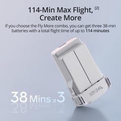 DJI Mini 3 Fly More Combo (DJI RC), Lightweight 3x Mechanical Gimbal Mini Camera Drone with 4K HDR Video, 3 Batteries for 114-min Flight Time, Vertical Shooting, 32800ft (10km) Video Transmission