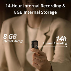 DJI Mic 2 Transmitter (Shadow Black), Wireless Microphone with Intelligent Noise Cancelling, 14-Hour Internal Recording, 6-Hour Battery, Magnetic Attachment, Bluetooth Microphone, YouTube, Vlogs