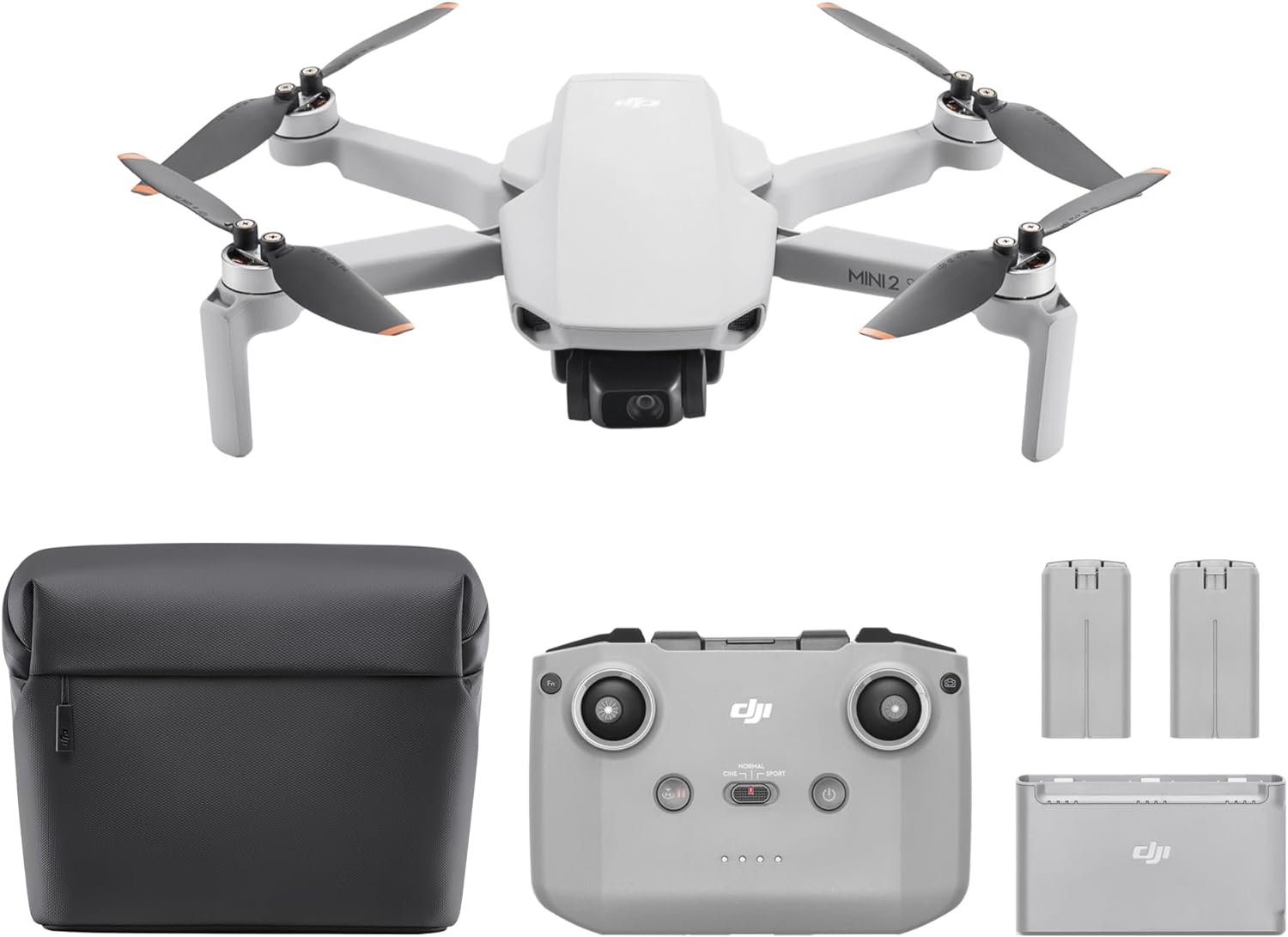 DJI Mini 4K Fly More Combo, Drone with 4K UHD Camera for Adults, Under 249 g, 3-Axis Gimbal Stabilization, 10km Video Transmission, Auto Return, 3 Batteries for 93-Min Max Flight Time, QuickShots