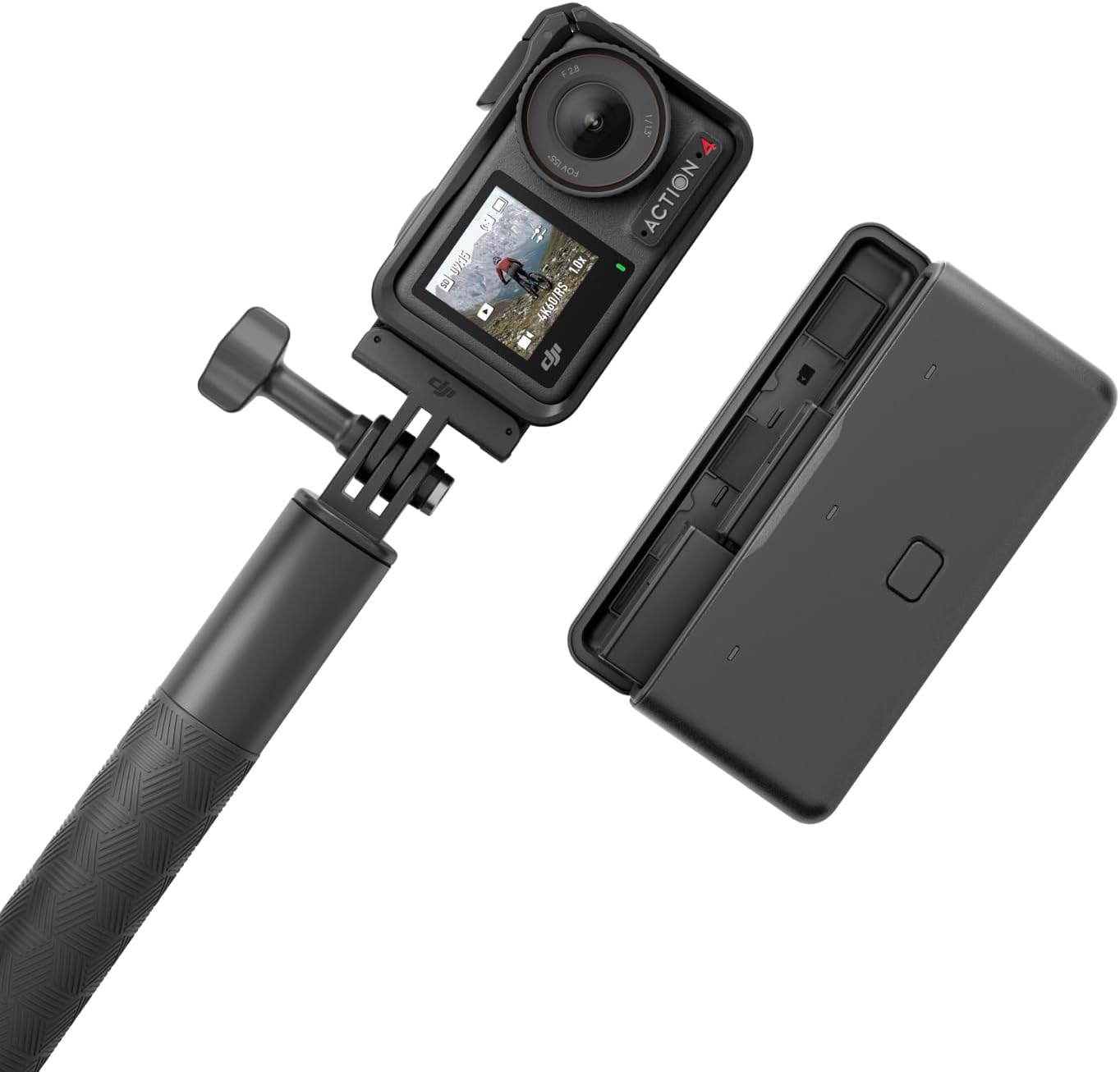 DJI Osmo Action 4 Standard Combo, Waterproof Action Camera 4K/120 fps with 1/1.3" Sensor, Stunning Low-Light Imaging, Long-Lasting 160 Mins, Stabilization, Dual Touchscreens, for Travel, Sports