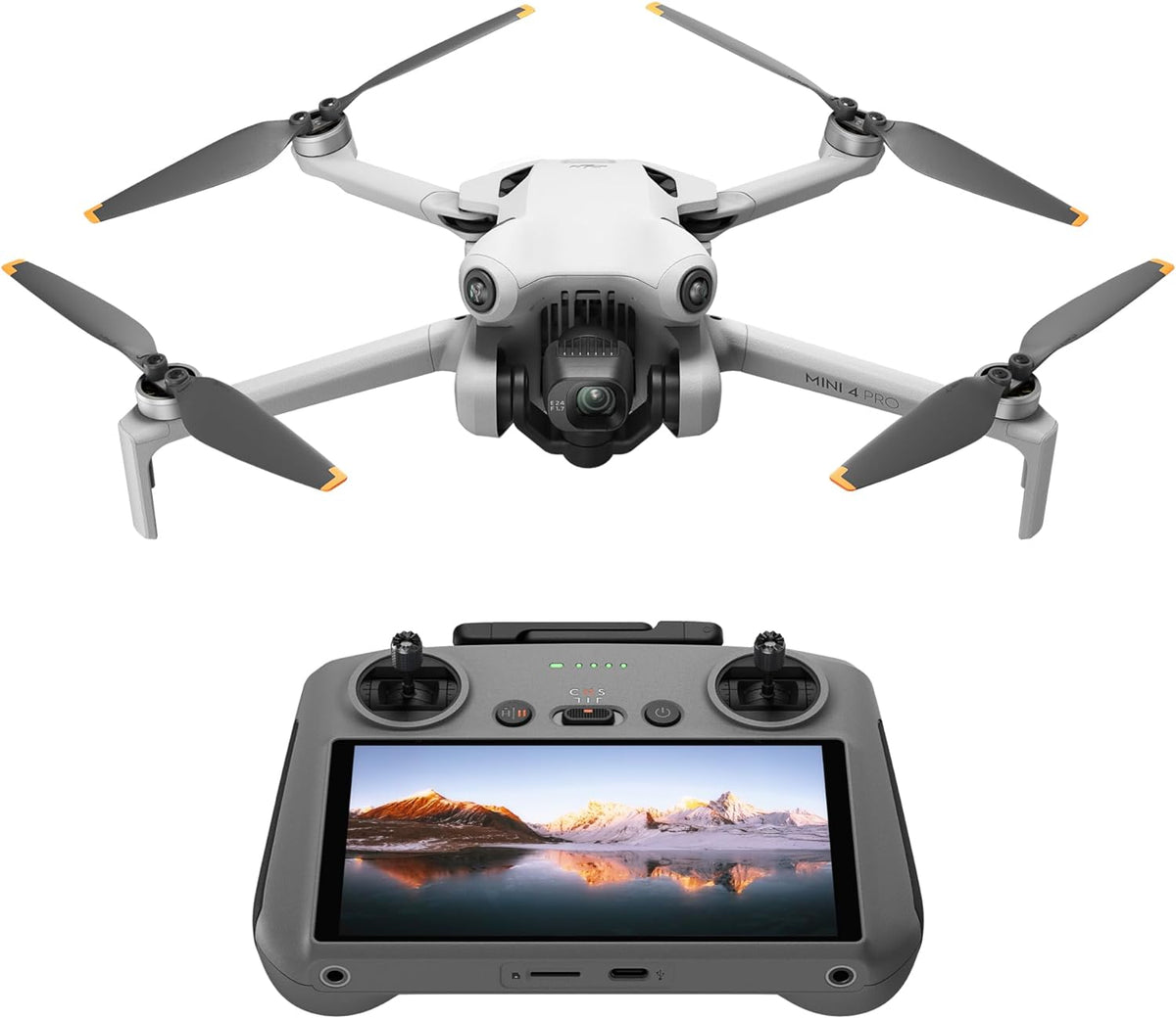 DJI Mini 4 Pro Fly More Combo with DJI RC 2, Mini Drone with 4K HDR Video, Under 0.549 lbs/249 g, 3 Batteries for up to 102 Mins Flight Time, Smart Return to Home, Drone with Camera for Beginners