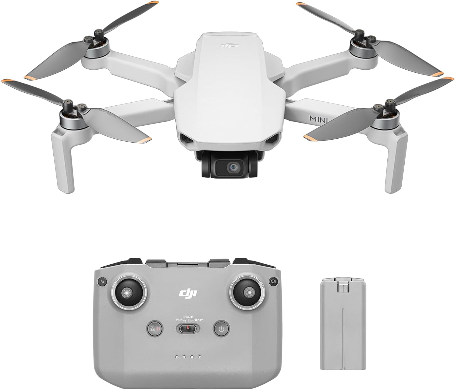DJI Mini 4K Fly More Combo, Drone with 4K UHD Camera for Adults, Under 249 g, 3-Axis Gimbal Stabilization, 10km Video Transmission, Auto Return, 3 Batteries for 93-Min Max Flight Time, QuickShots