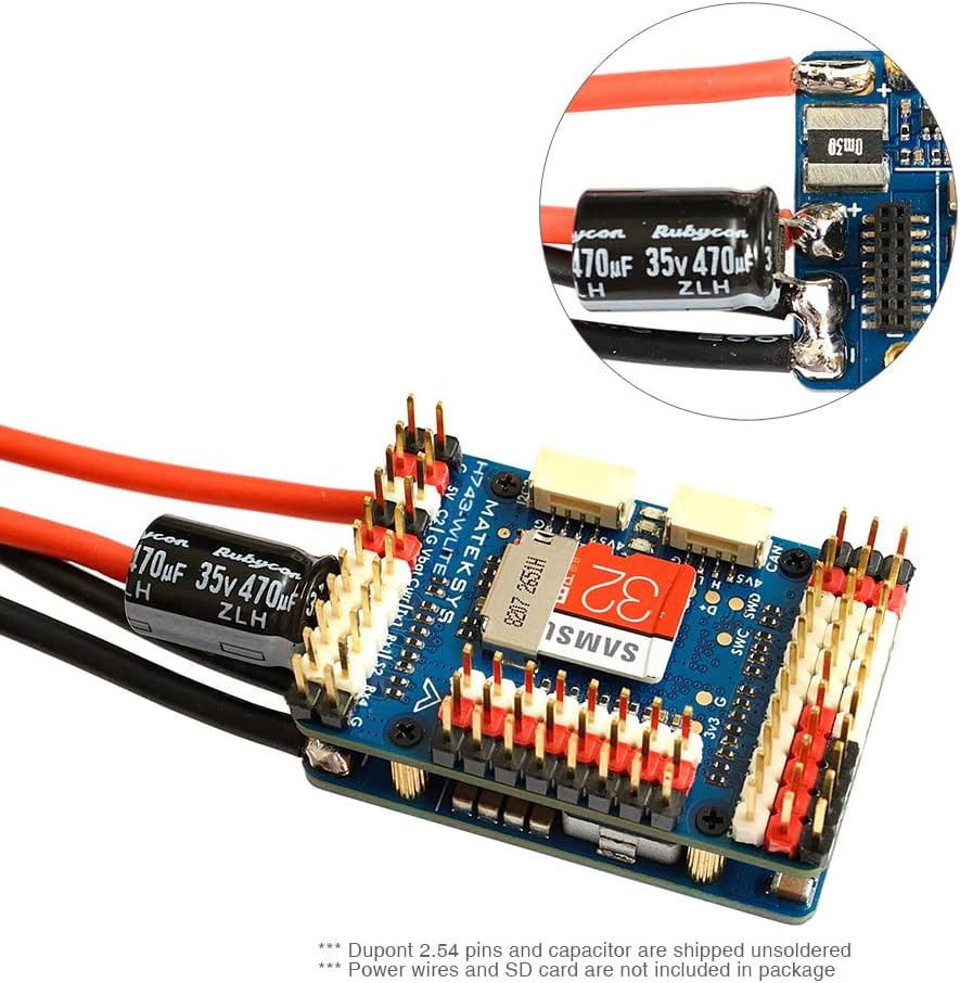 Mateksys Matek H743-WLITE Flight Controller STM32H743VIH6 ICM42688-P DPS310 OSD MicroSD Blackbox F765 wse Updated H743-WLITE