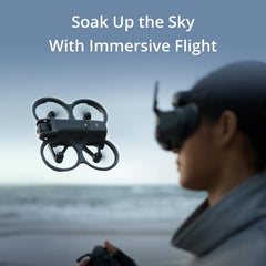 DJI Avata 2 Fly More Combo (3 Batteries), FPV Drone with Camera 4K, Immersive Experience, One-Push Acrobatics, Built-in Propeller Guard, 155° FOV, Camera Drone Compliant with FAA Remote ID