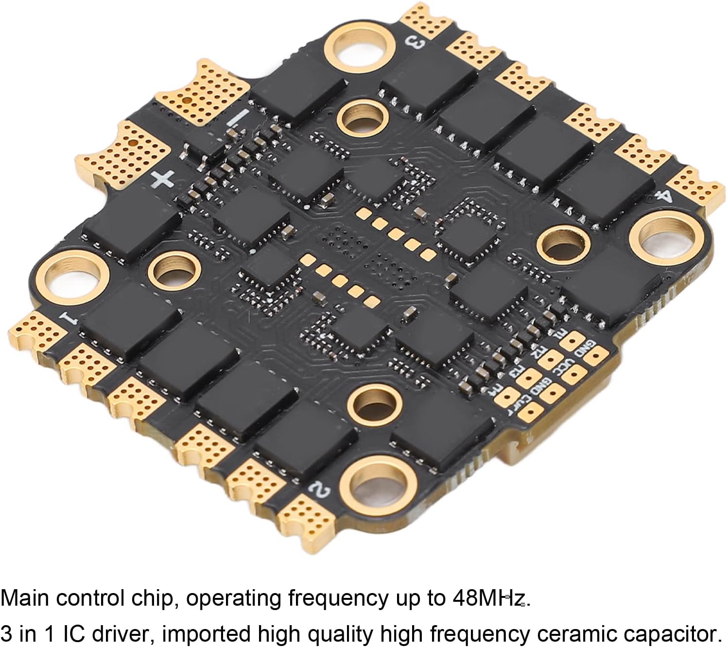 RC Drone Electronic Speed Controller, 4 in 1 ESC 45A Electronic Speed Controller with Double Hole Spacing for FPV RC Drone