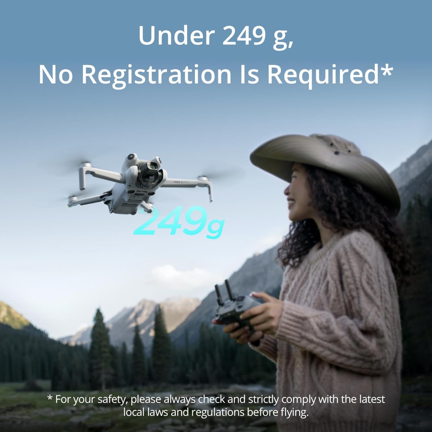DJI Mini 4 Pro Fly More Combo with DJI RC 2, Mini Drone with 4K HDR Video, Under 0.549 lbs/249 g, 3 Batteries for up to 102 Mins Flight Time, Smart Return to Home, Drone with Camera for Beginners