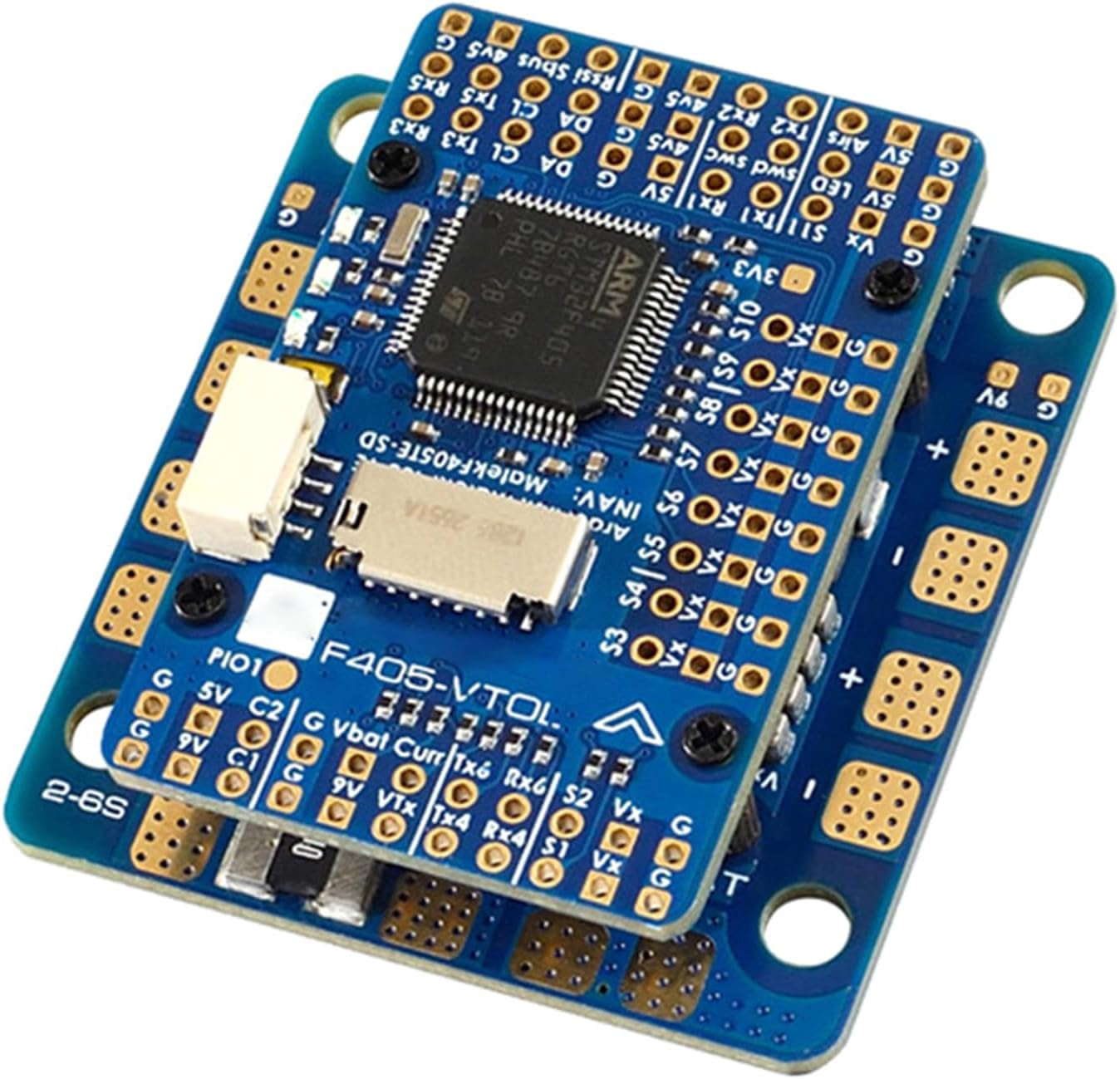 Mateksys Matek System F405-VTOL Flight Controllers 2-6S for Remote Controlled Multirotors FPVs Drones with Black Box OSD