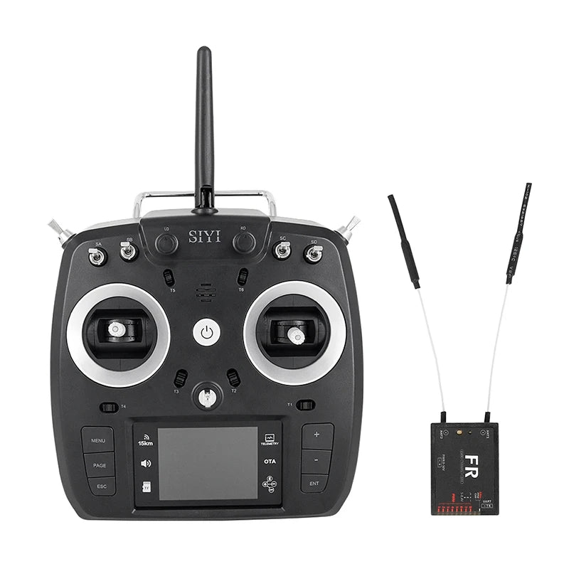 SIYI FT24 Transmitter 2.4G Remote Controller with Long Range Mavlink Telemetry Datalink Mini Receiver Option 15KM