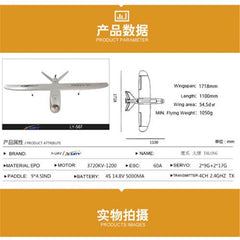 X-UAV Talon EPO 1718mm Wingspan V-tail FPV RC Plane Aircraft Kit V3