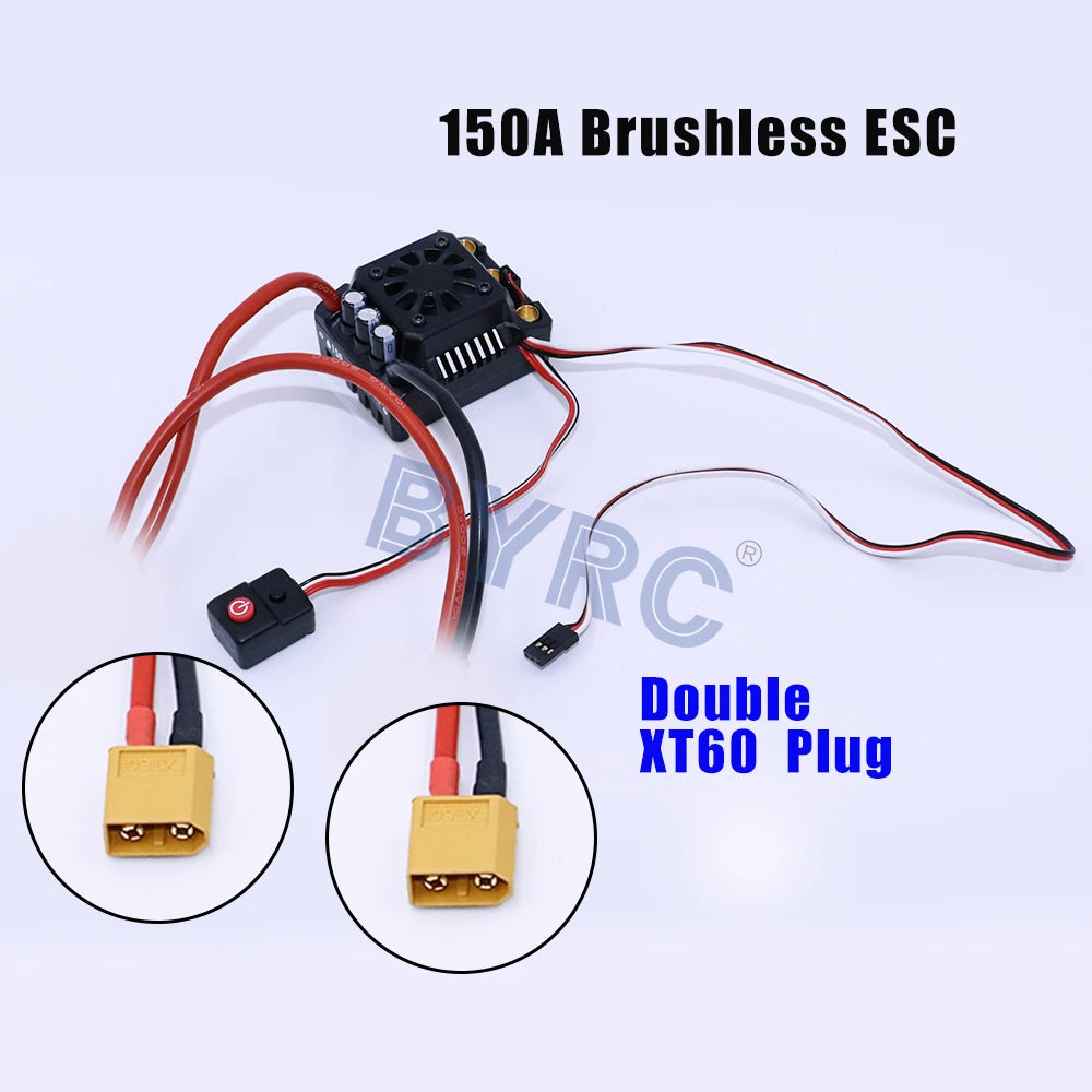 HOBBYWING WP- Max8-RTR 150A Waterproof Brushless ESC TRX PLUG For RC 1/8 Trx E-REVO Trx Summit HPI Savage Thunder Tiger