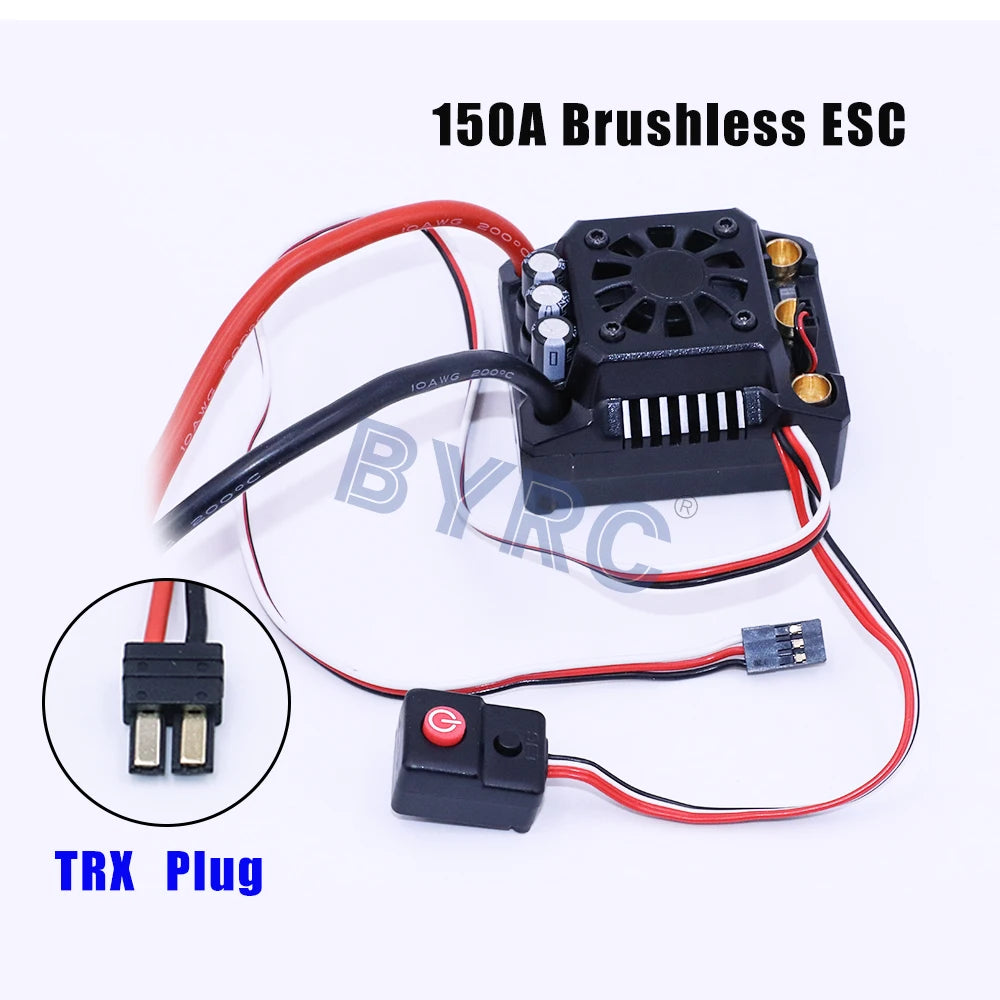 HOBBYWING WP- Max8-RTR 150A Waterproof Brushless ESC TRX PLUG For RC 1/8 Trx E-REVO Trx Summit HPI Savage Thunder Tiger