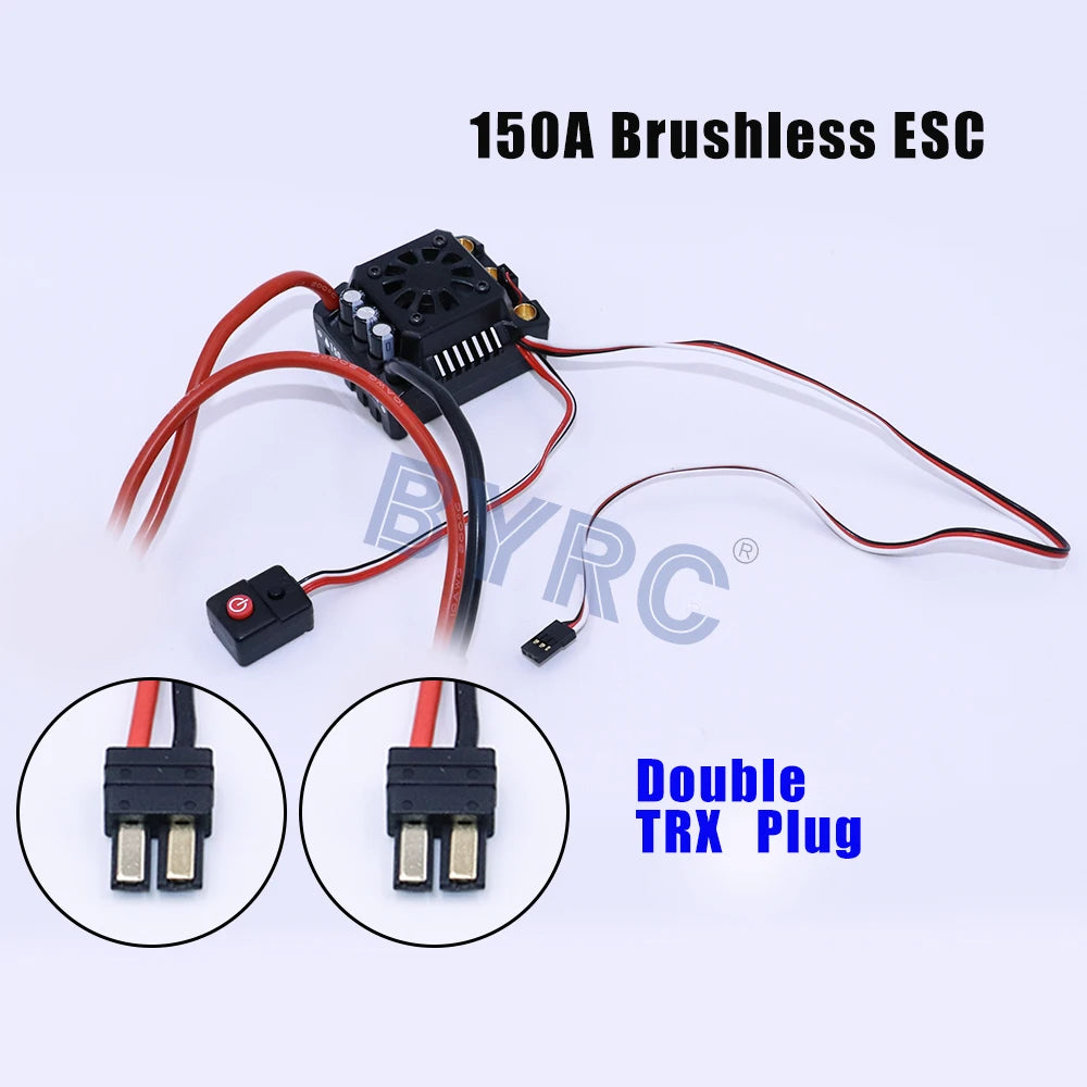 HOBBYWING WP- Max8-RTR 150A Waterproof Brushless ESC TRX PLUG For RC 1/8 Trx E-REVO Trx Summit HPI Savage Thunder Tiger