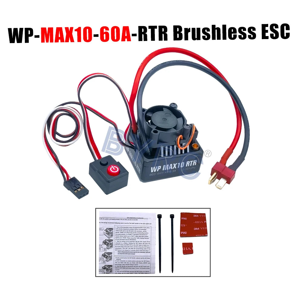 HOBBYWING Waterproof 25A 50A 60A 80A 100A 120A 150A 160A 200A RTR Brushless ESC Speed Controller For 1/10 1/8 1/7 1/6 1/5 RC Car
