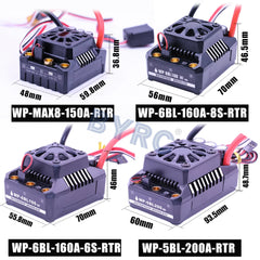 HOBBYWING Waterproof 25A 50A 60A 80A 100A 120A 150A 160A 200A RTR Brushless ESC Speed Controller For 1/10 1/8 1/7 1/6 1/5 RC Car