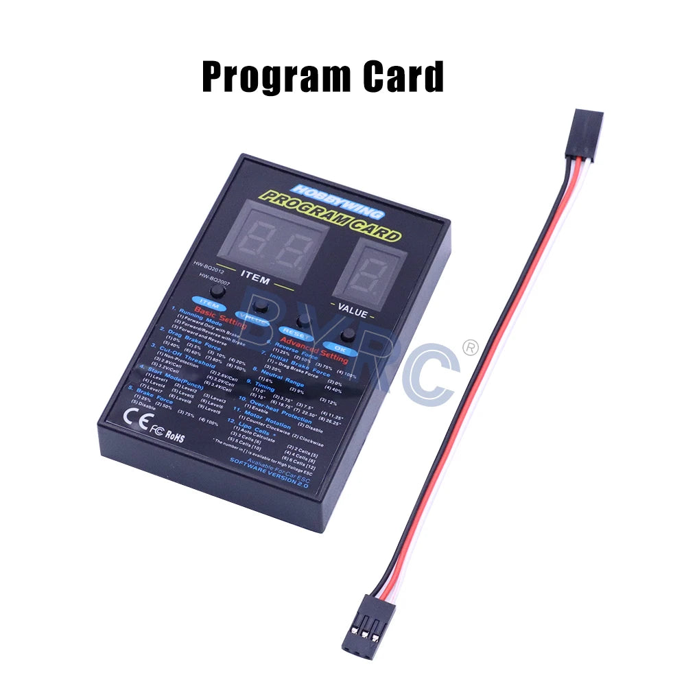 HOBBYWING Waterproof 25A 50A 60A 80A 100A 120A 150A 160A 200A RTR Brushless ESC Speed Controller For 1/10 1/8 1/7 1/6 1/5 RC Car
