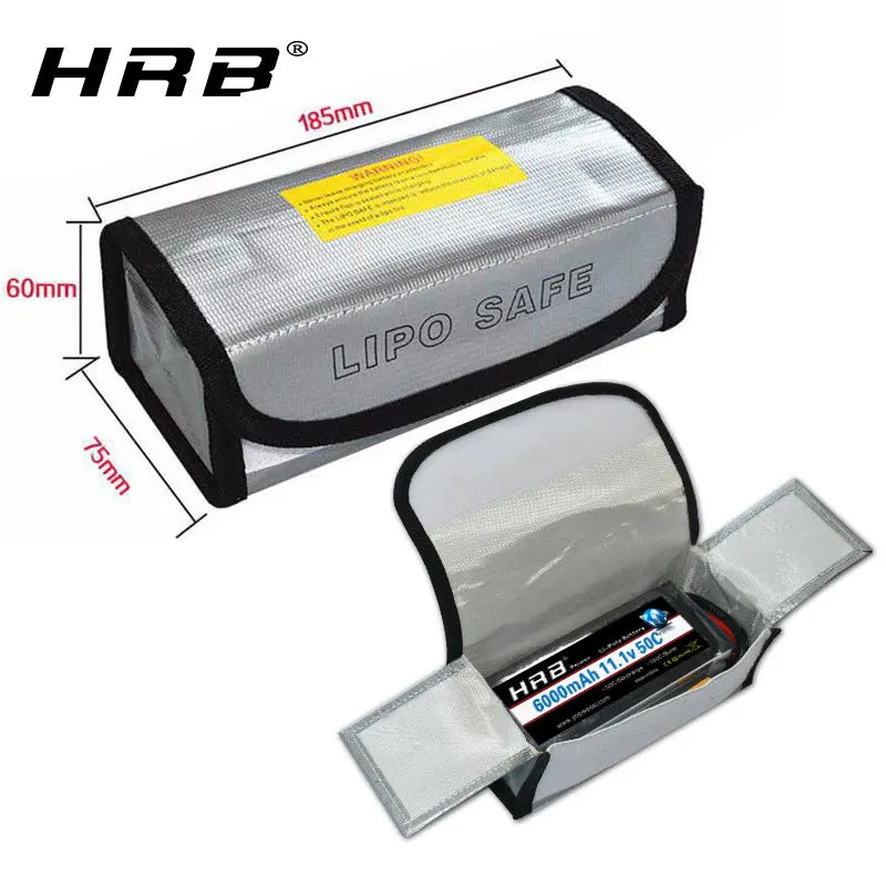 HRB Lipo Safe Bag Fireproof Safety Lipo Bag Large Capacity Storage Guard Battery Waterproof Explosion Proof Safe Fire Suitcase