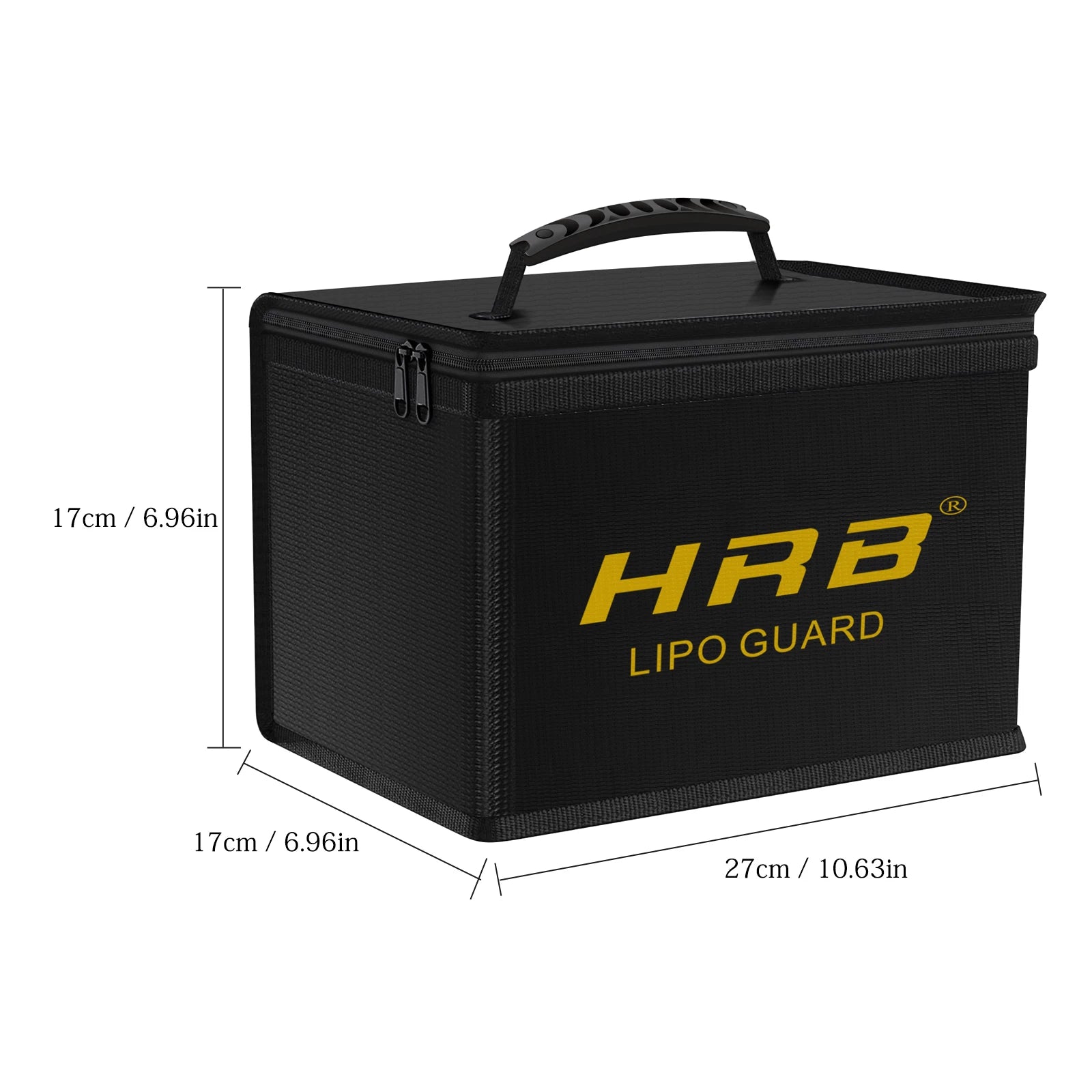 HRB Lipo Safe Bag Fireproof Safety Lipo Bag Large Capacity Storage Guard Battery Waterproof Explosion Proof Safe Fire Suitcase