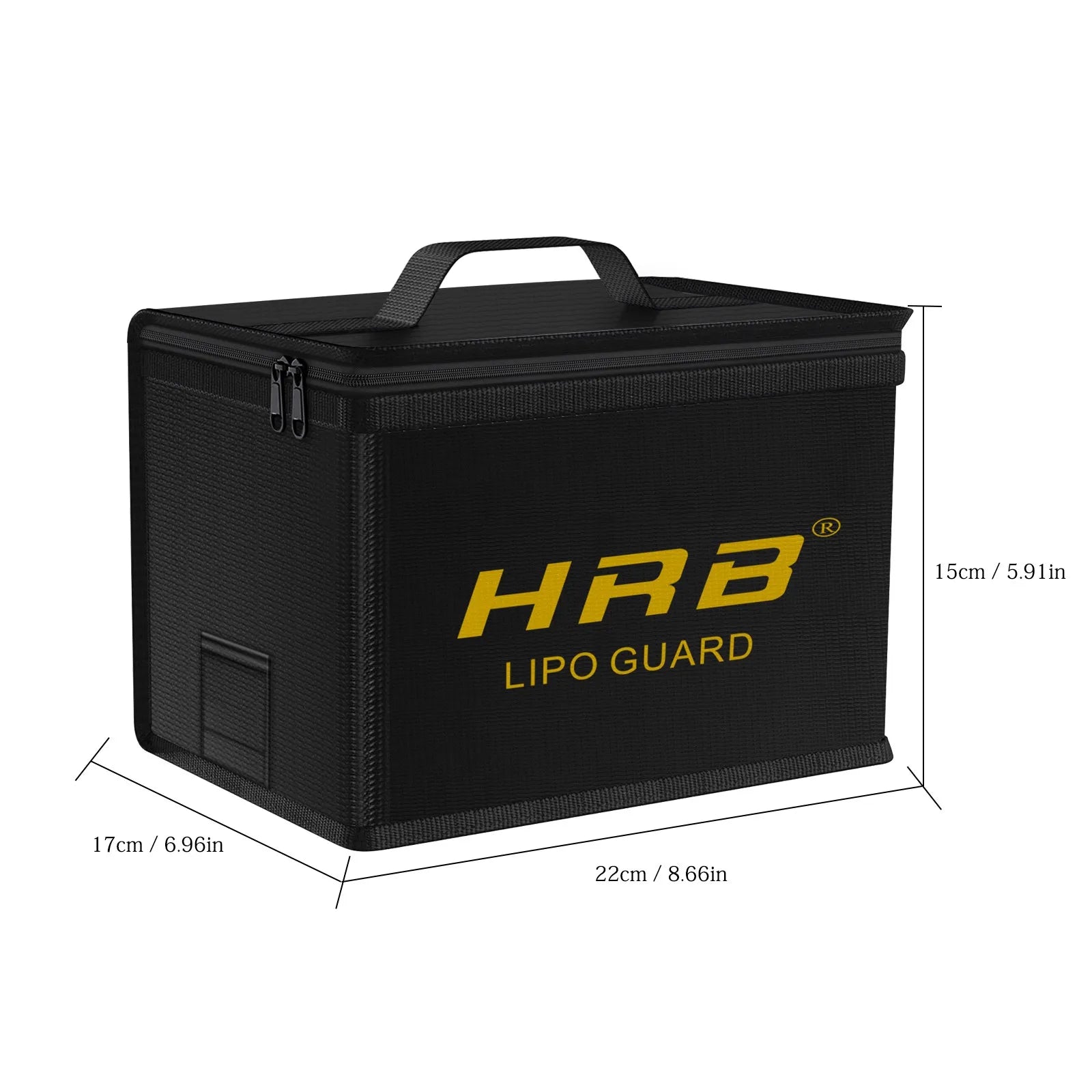 HRB Lipo Safe Bag Fireproof Safety Lipo Bag Large Capacity Storage Guard Battery Waterproof Explosion Proof Safe Fire Suitcase