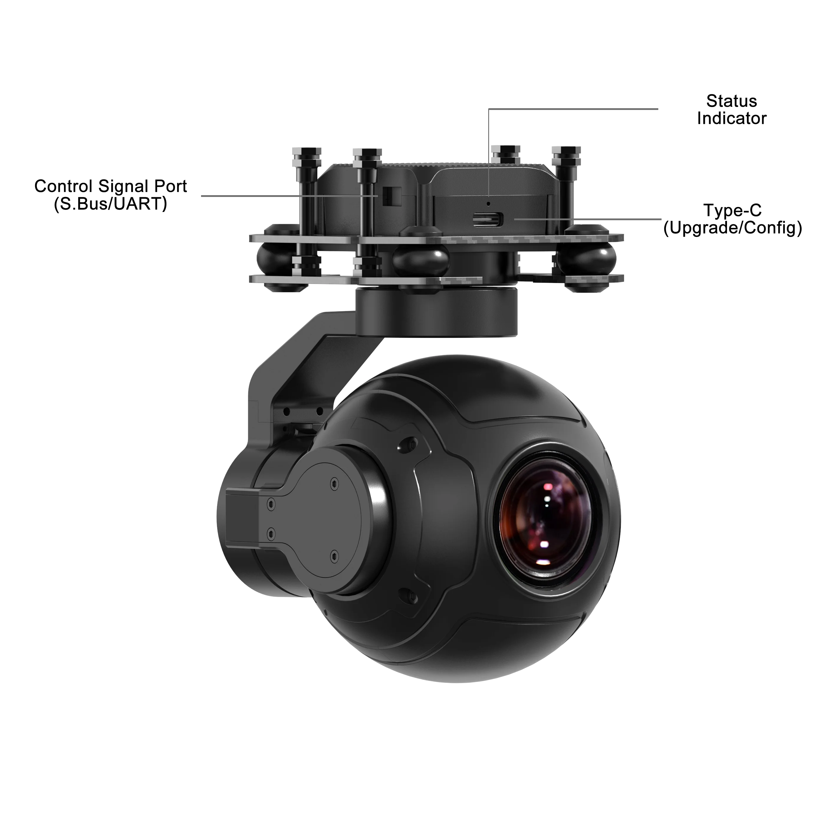 SIYI ZR10 2K 4MP 30X Hybrid Zoom Gimbal Camera with Starlight Night Vision 3-Axis Stabilizer Lightweight Cinematographic Cameras
