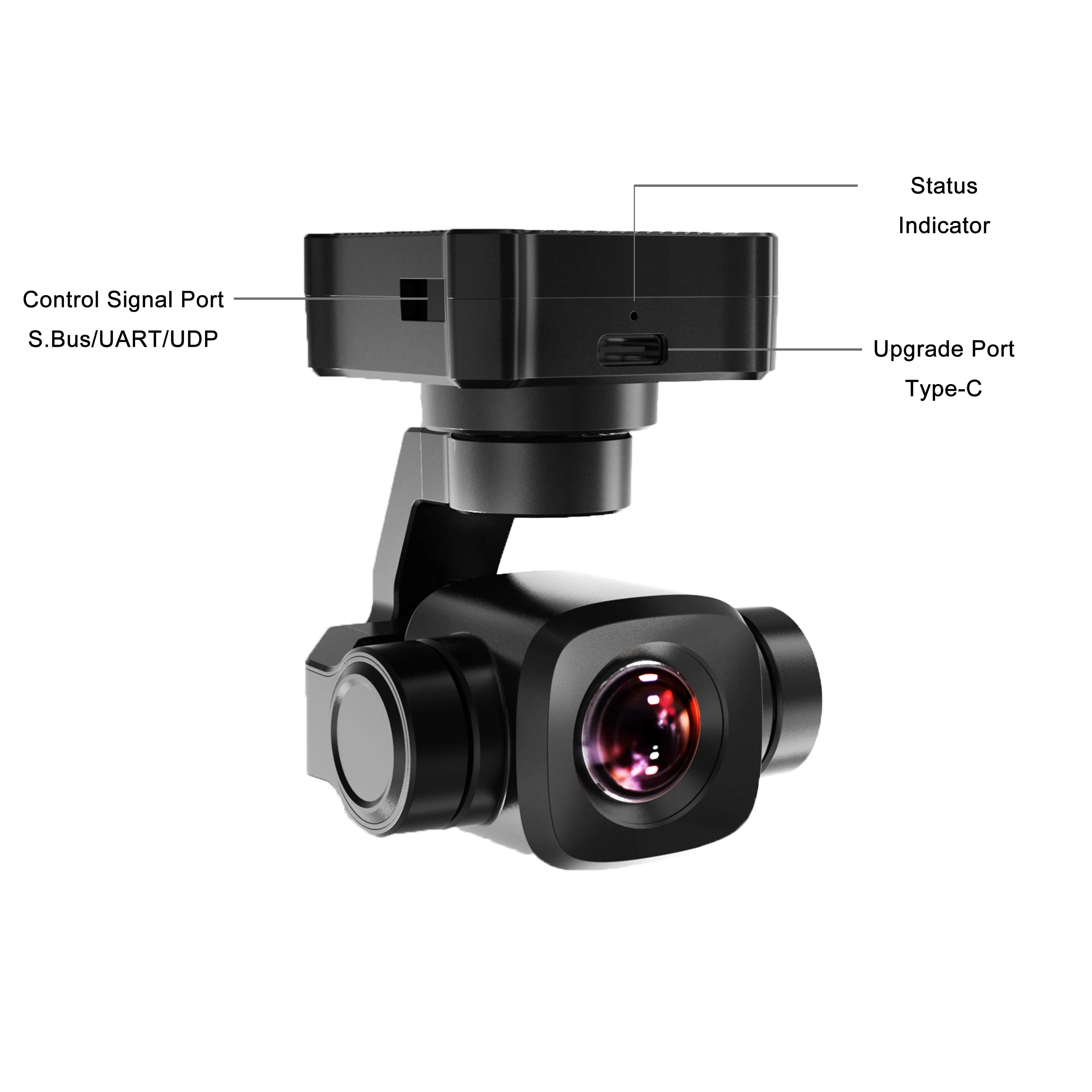 SIYI A8 mini 4K 8MP Ultra HD 6X Digital Zoom Gimbal Camera with 1/1.7" Sensor AI Smart Identify and Tracking HDR Starlight