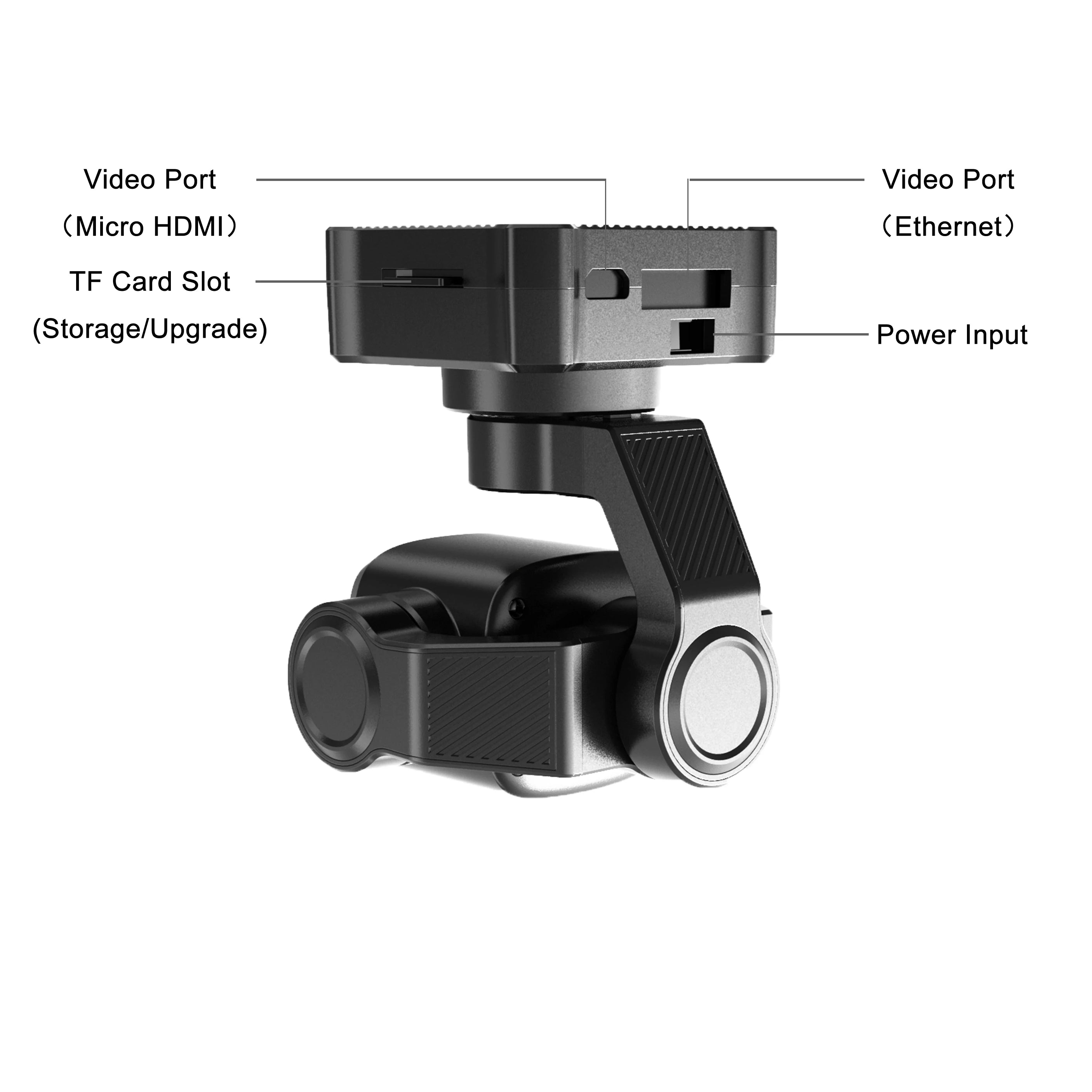 SIYI A8 mini 4K 8MP Ultra HD 6X Digital Zoom Gimbal Camera with 1/1.7" Sensor AI Smart Identify and Tracking HDR Starlight