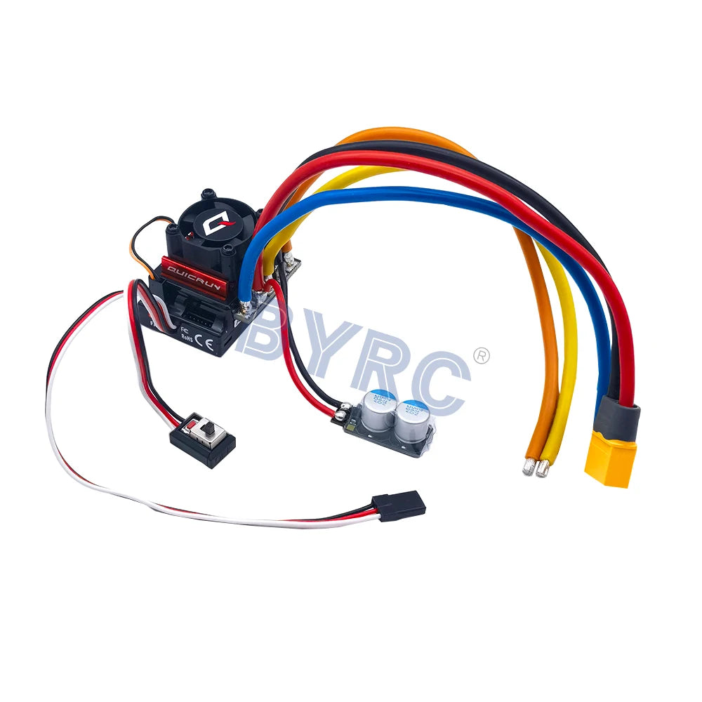 Hobbywing QUICRUN 10BL120 G2 Sensored 120A  Sensored Brushless ESC Speed Controller For 1/10  Touring  Buggy Drift
