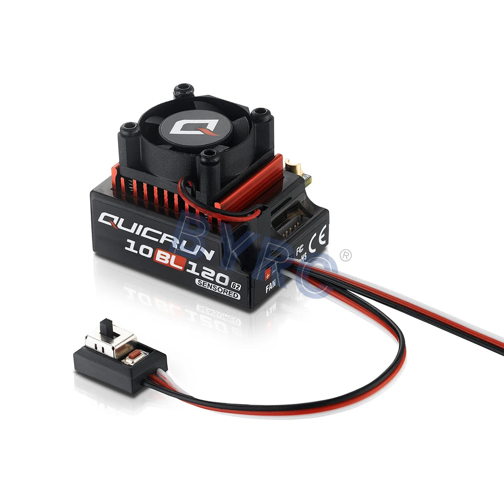 Hobbywing QUICRUN 10BL120 G2 Sensored 120A  Sensored Brushless ESC Speed Controller For 1/10  Touring  Buggy Drift