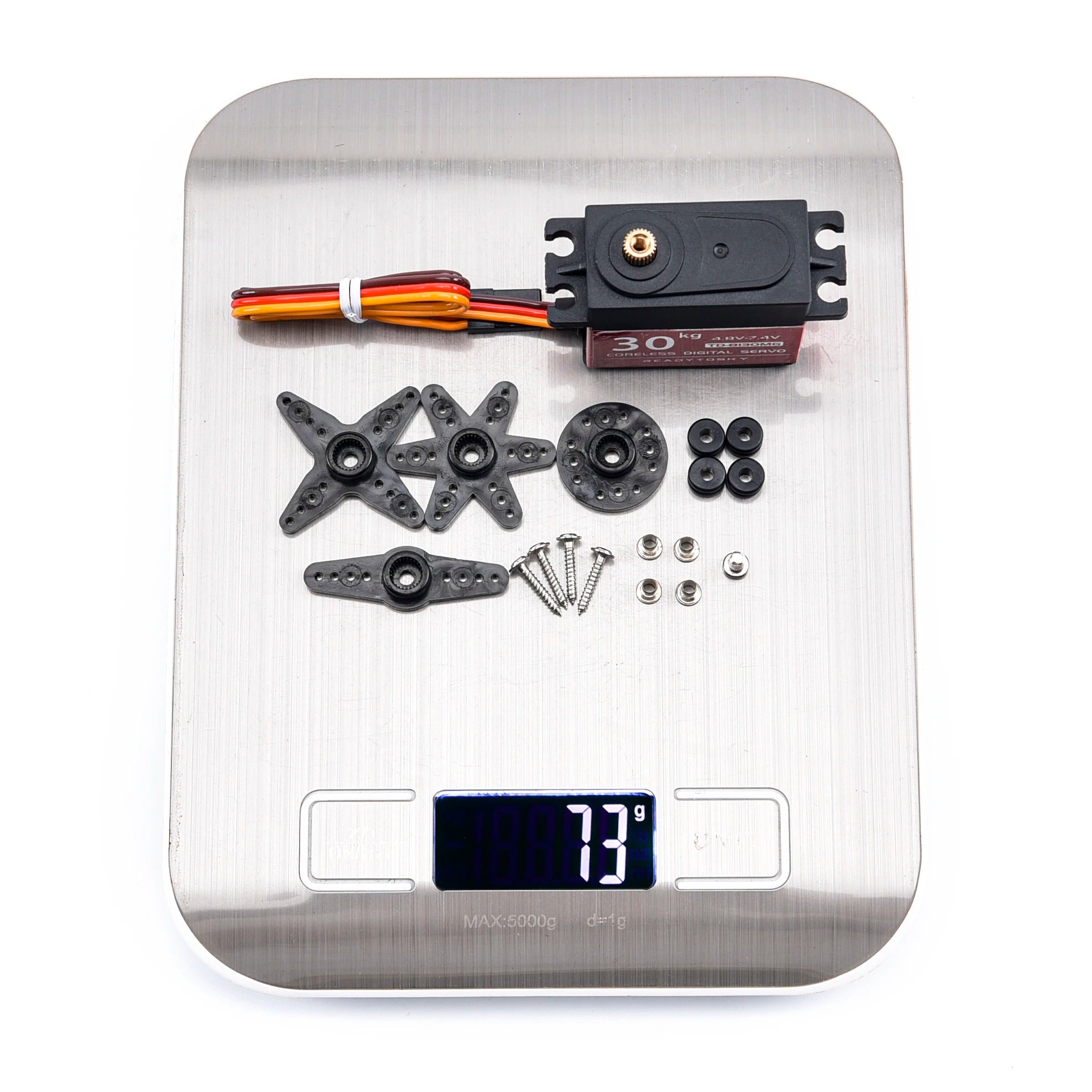 Readytosky 30KG Servo TD-8130MG 90~180 / 270 / 360 Degree Update Metal Gear Digital Servo 25T Arm for 1/8 1/10 Scale RC Car Toy