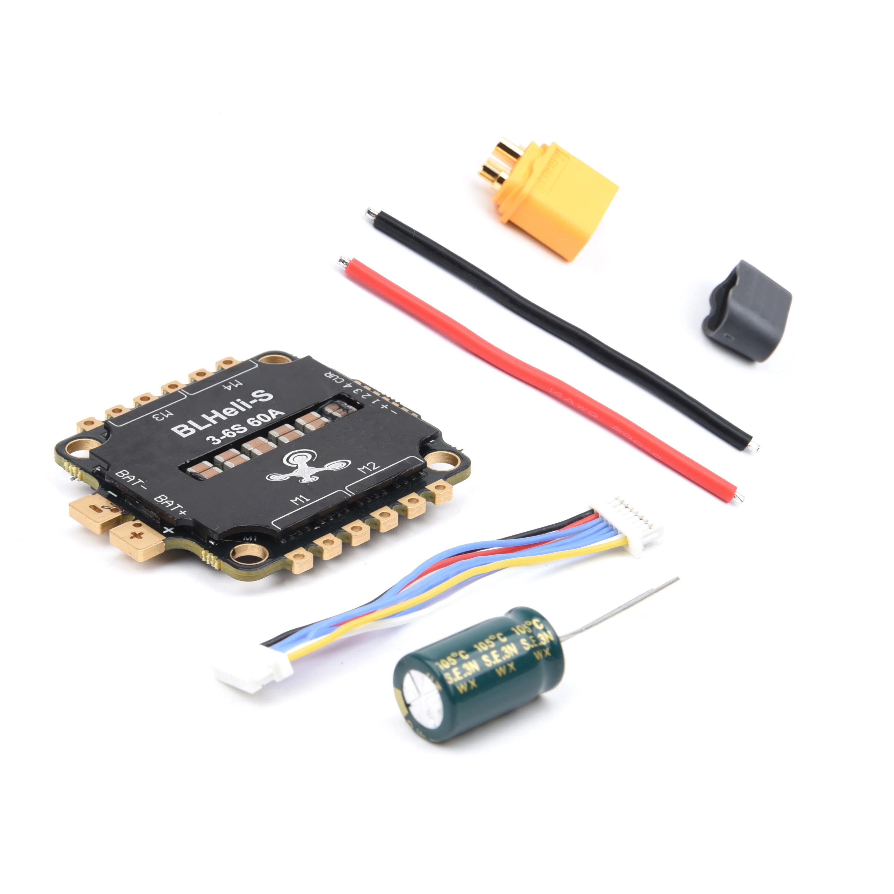 Readytosky 60A BLHELI_S 4IN1 3-6S Brushless ESC 30.5*30.5mm For F405 / F7 / F722 / F4 Flight Control RC FPV Racing Drone