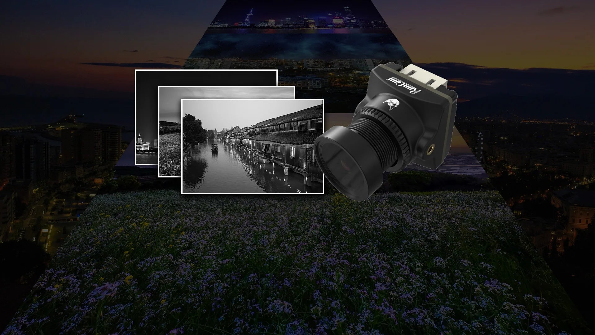 RunCam Night Eagle 3 V2 Starlight Night Vision Camera Low Light Black and White 1500TVL 11390 mV/Lux-sec