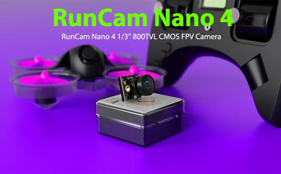 RunCam Nano4 1/3” 800TVL CMOS FPV Camera Tiny whoop Camera Nano Size 14*14