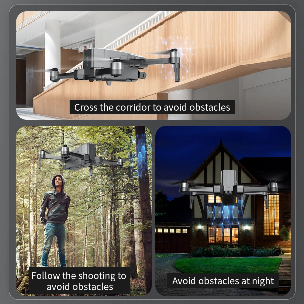 SJRC F22 S2 PRO+ Drone 4K Professional with Camera Laser Obstacle Avoidance 2-axis EIS Gimbal 5G WIFI GPS 6KM FPV RC Quadcopter