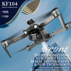 SJRC KF104 MAX 5G Image Transmission GPS Drone 8K 3-Axis Gimbal EIS Camera With Laser Obstacle avoidance RC Foldable Quadcopter