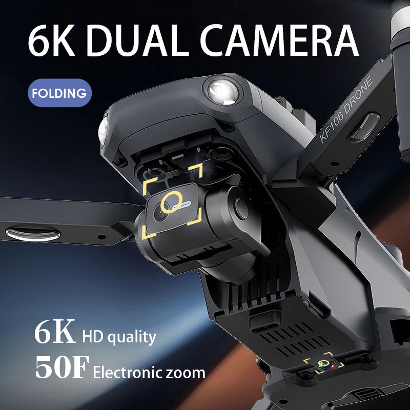 SJRC KF106 MAX Professional GPS Drone 3-Axis Anti-Shake Gimbal 4K HD Camera 5G Wifi FPV Brushless RC Quadcopter Dron