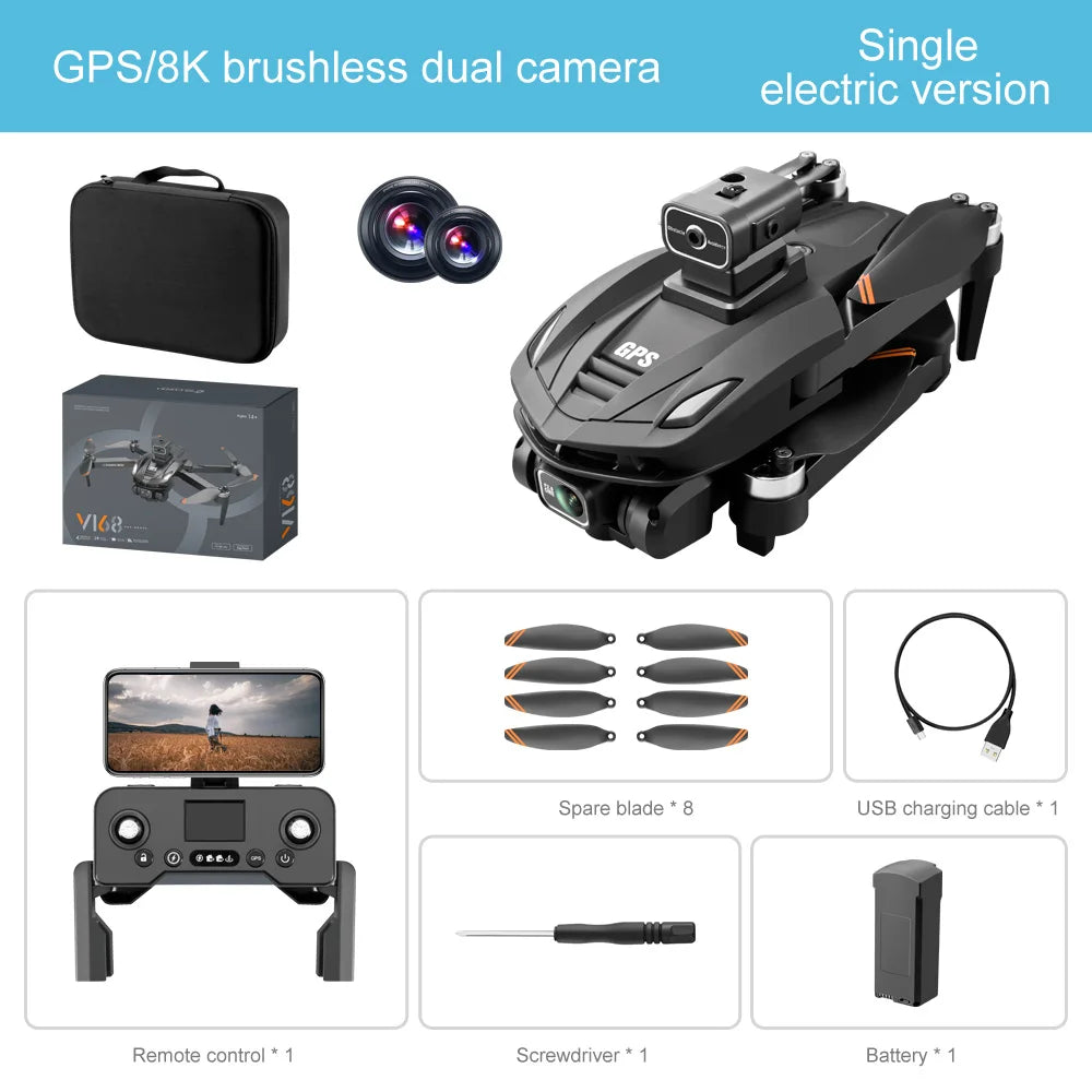 SJRC Professional F11S 4K Pro GPS 5G WIFI 3KM RC Distance FPV 2-Axis Electronic Stabilization Gimbal Brushless RC Drone Boy Toy