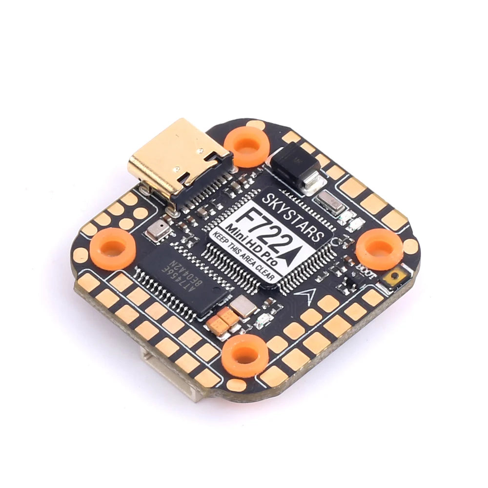 SKYSTARS F722FC &AM32 55A 4IN1 ESC MINI 20×20 Stack 3-6S Baro Built-in OSD Full Color LED Support DJI RC FPV Racing Drone