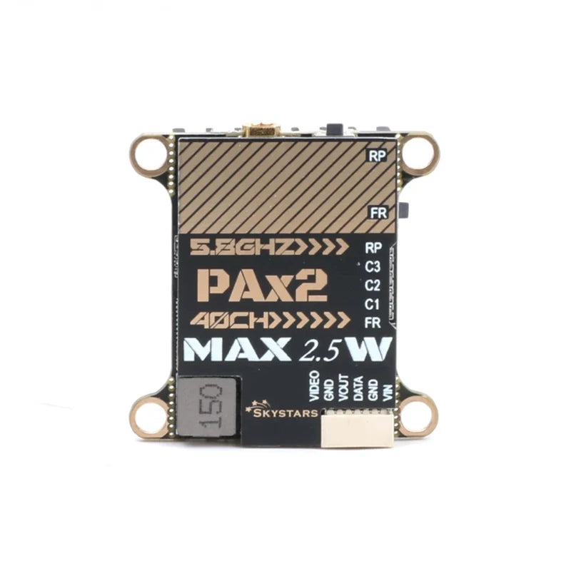 Skystars 5.8G 2.5W 40CH VTX PIT/25mW/400mW/1000mW/2500mW 5.8G Image Transmission For RC Fixed Wing FPV Long Rang Racing Drones