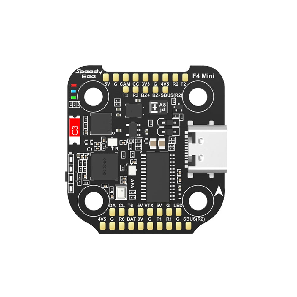 SpeedyBee F405 Mini Stack Flight Controller FC BLS 35A V2 3-6S 20x20 4-in-1 ESC Dual BECs for RC FPV Racing Drone