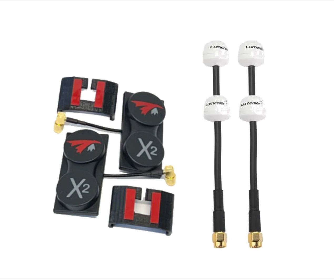 TRUERC X²-AIR 5.8 MK II PAIR Antenna FOR HDZERO Orqa FPV.One Pilot GOGGLES LHCP RHCP SMA Connector Analog video receiver