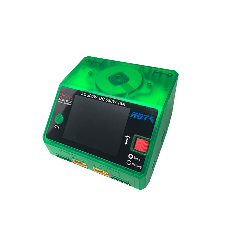 HOTA D6 Pro Dual Channel 650W 15A AC/DC Battery Charger w/ Wireless Cellphone Charging