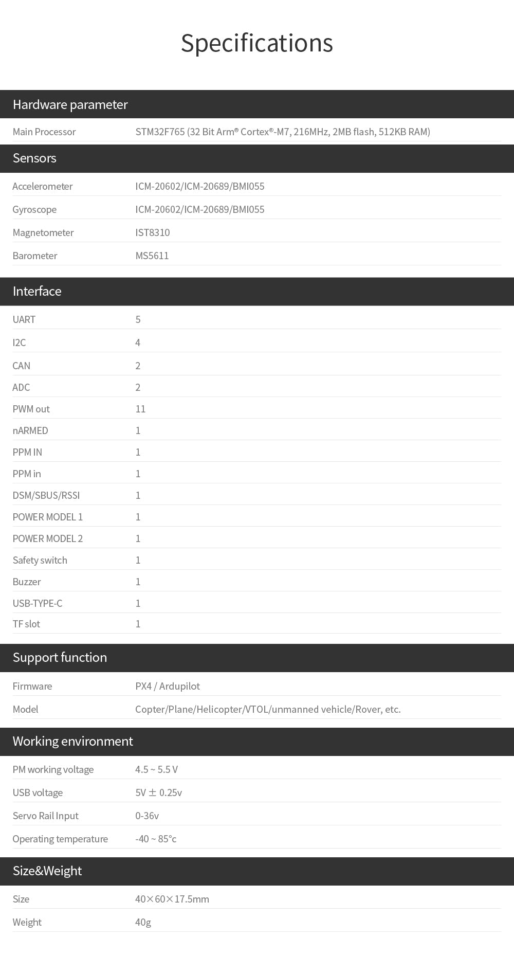 CUAV V5 Nano Flight Controller